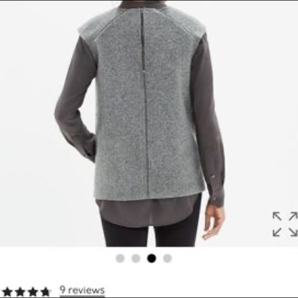 MADEWELL Grey side zip sweater top - Picture 3 of 7